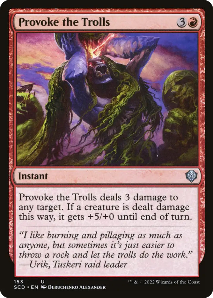 Provoke the Trolls [Starter Commander Decks] - MTG Single