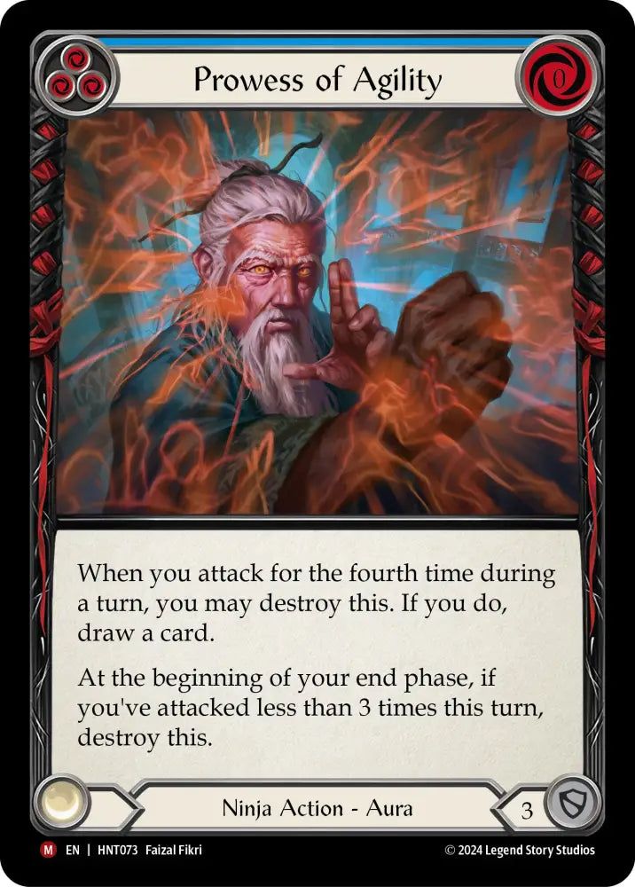 Prowess of Agility [The Hunted] Rainbow Foil - Flesh And Blood Single