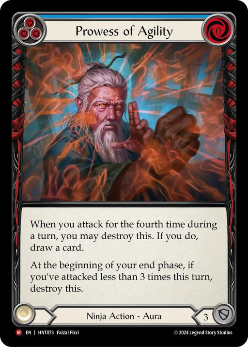 Prowess of Agility [The Hunted] Rainbow Foil - Flesh And Blood Single