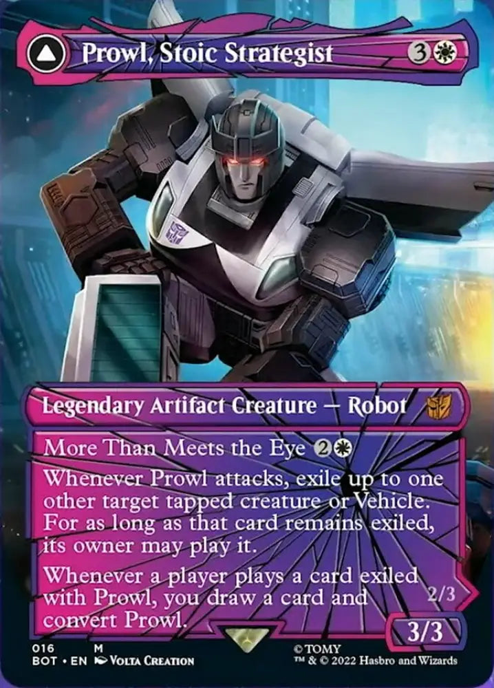 Prowl Stoic Strategist // Prowl Pursuit Vehicle (Shattered Glass) [Transformers] - MTG Single