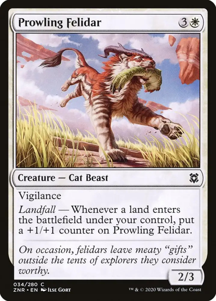 Prowling Felidar [Zendikar Rising] - MTG Single