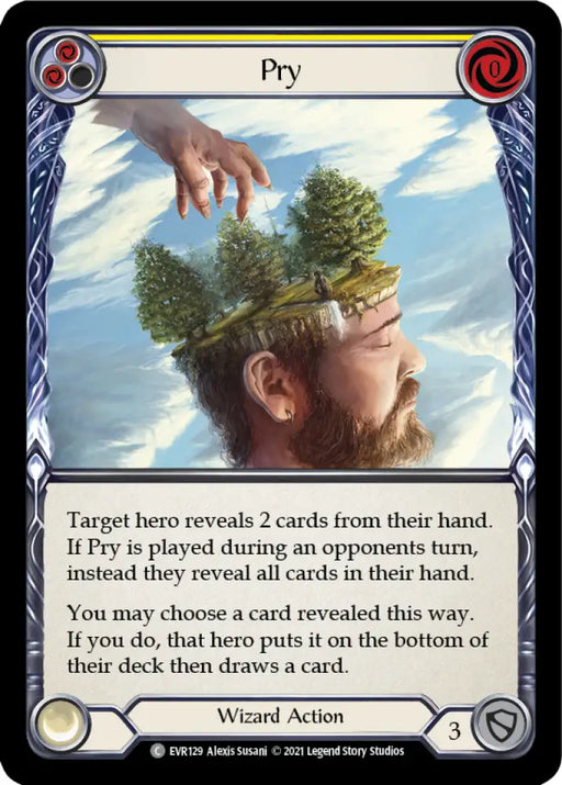 Pry (Yellow) [Everfest] 1st Edition Rainbow Foil - Flesh And Blood Single