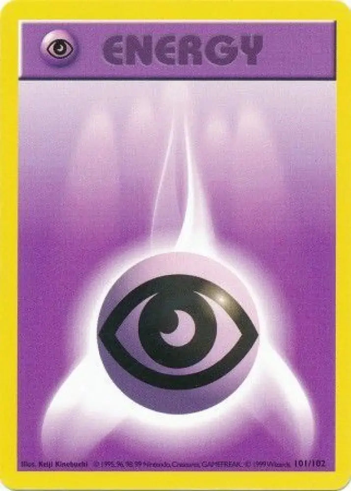 Psychic Energy (101/102) [Base Set Shadowless Unlimited] - Pokemon Single