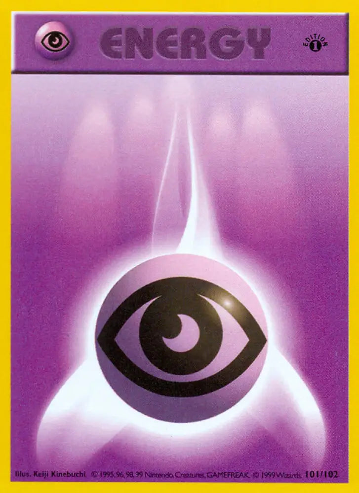 Psychic Energy (101/102) (Shadowless) [Base Set 1st Edition] - Pokemon Single