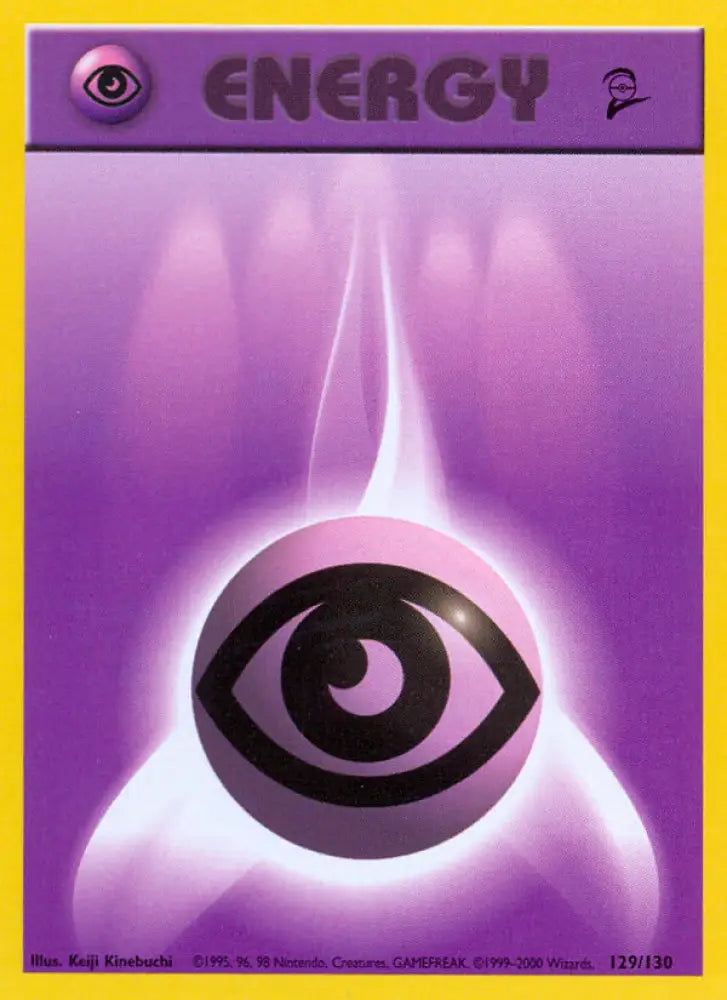 Psychic Energy (129/130) [Base Set 2] - Pokemon Single