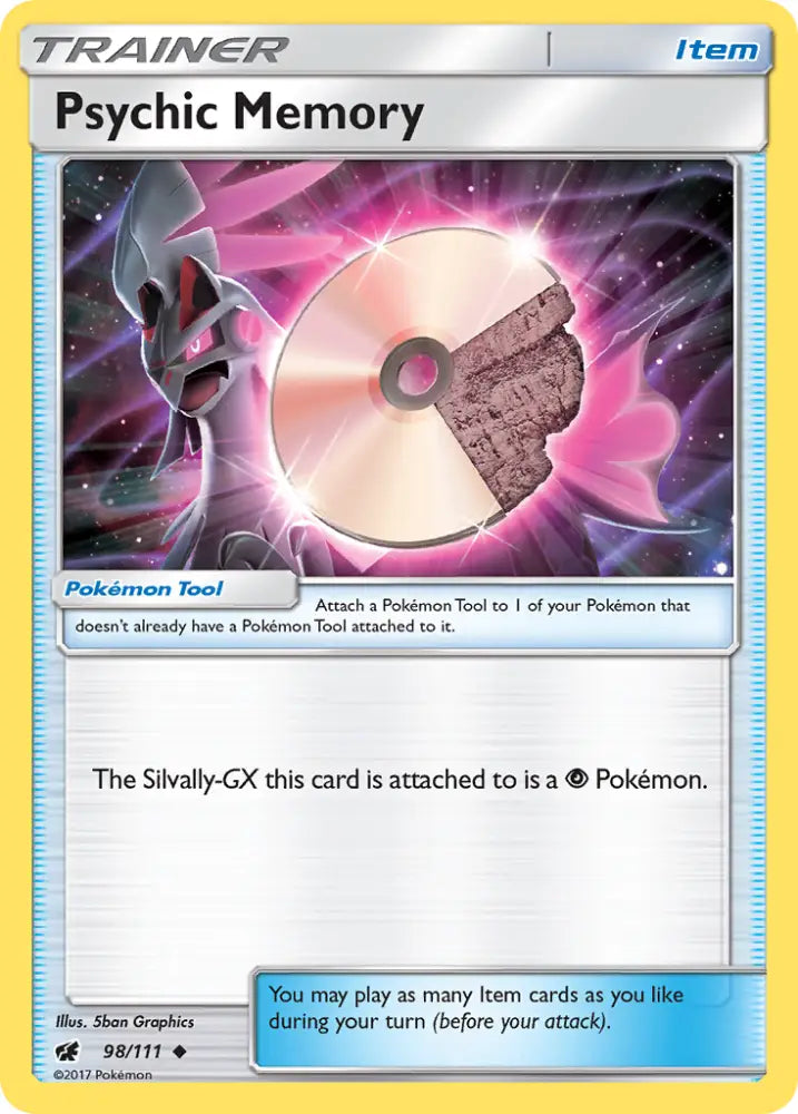 Psychic Memory (98/111) [Sun & Moon: Crimson Invasion] - Pokemon Single