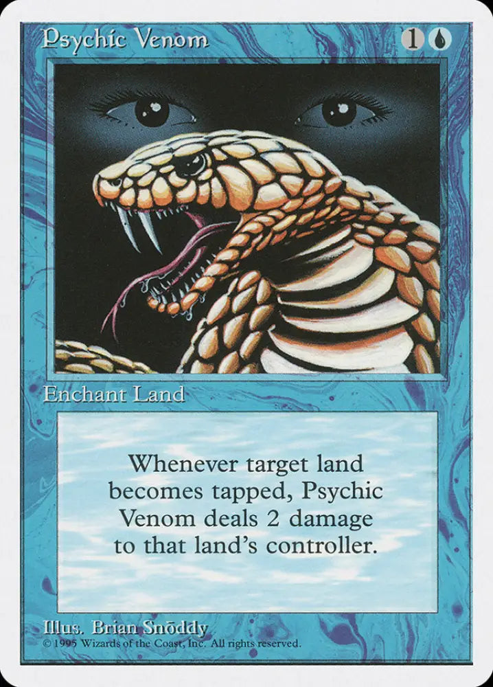 Psychic Venom [Fourth Edition] - MTG Single