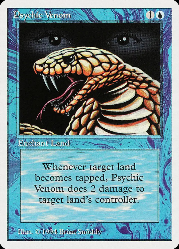 Psychic Venom [Summer Magic / Edgar] - MTG Single