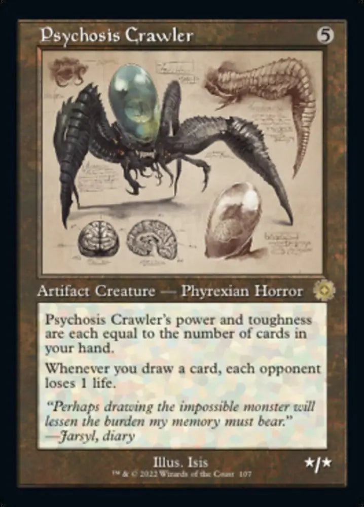 Psychosis Crawler (Retro Schematic) [The Brothers’ War Retro Artifacts] - MTG Single