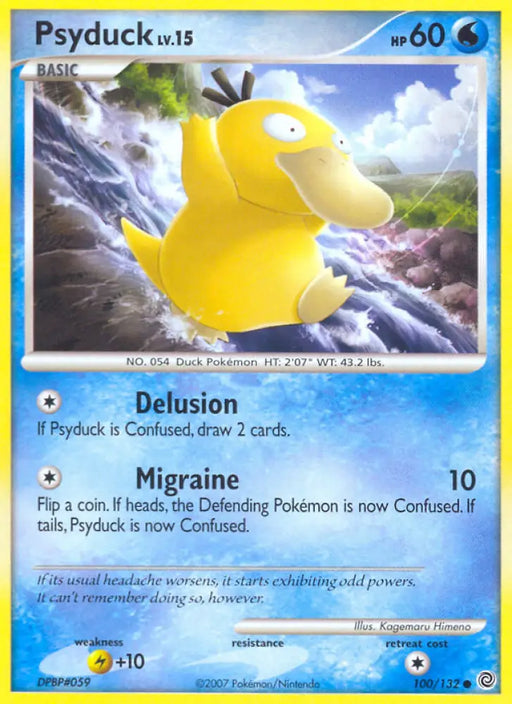 Psyduck (100/132) [Diamond & Pearl: Secret Wonders] - Pokemon Single