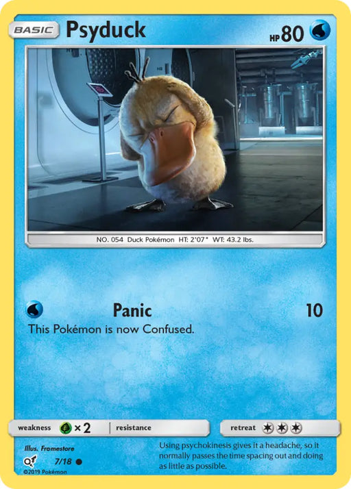 Psyduck (7/18) [Sun & Moon: Detective Pikachu] - Pokemon Single
