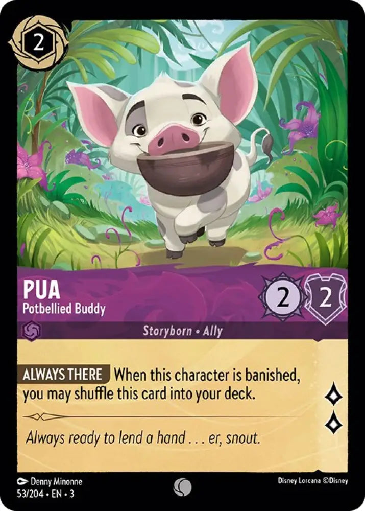 Pua - Potbellied Buddy (53/204) [Into the Inklands] - Lorcana Single
