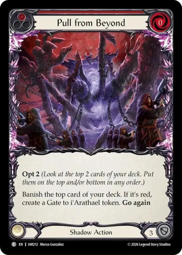 Pull from Beyond (Red) (IAR212) [Usurp the Shadow Throne]
