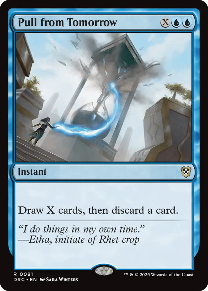 Pull from Tomorrow [Aetherdrift Commander] - MTG Single