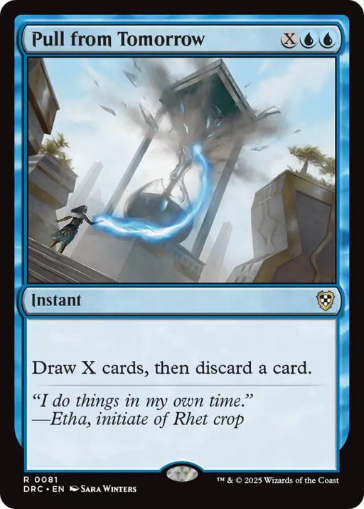Pull from Tomorrow [Aetherdrift Commander] - MTG Single