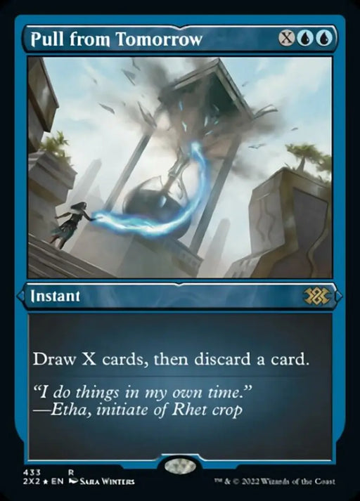 Pull from Tomorrow (Foil Etched) [Double Masters 2022] - MTG Single