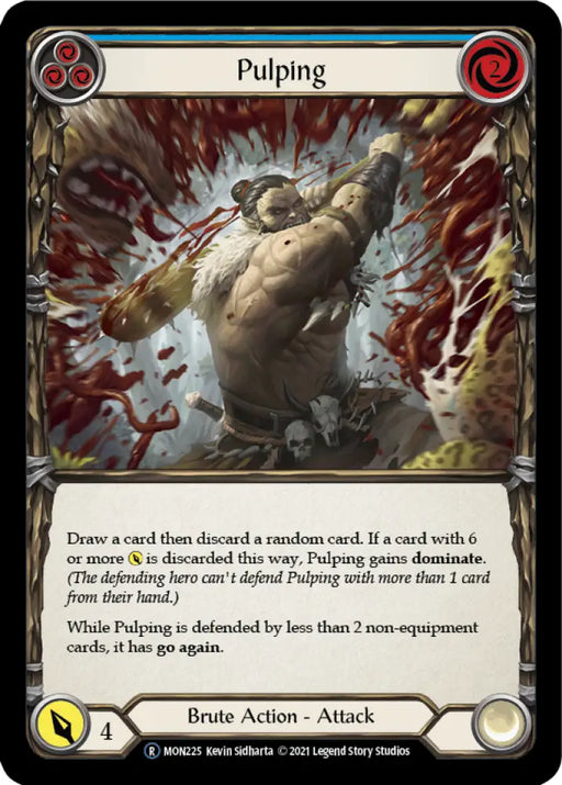 Pulping (Blue) [Monarch Unlimited] Unlimited Rainbow Foil - Flesh And Blood Single