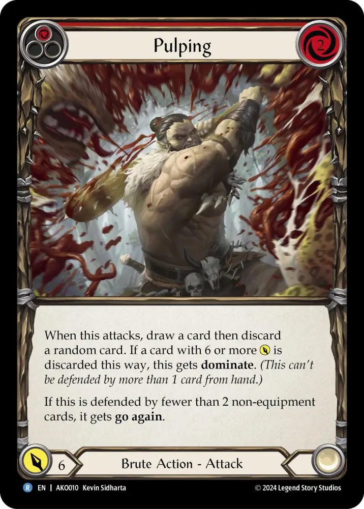 Pulping (Red) [AKO010] (Armory Deck: Kayo) - Flesh And Blood Single