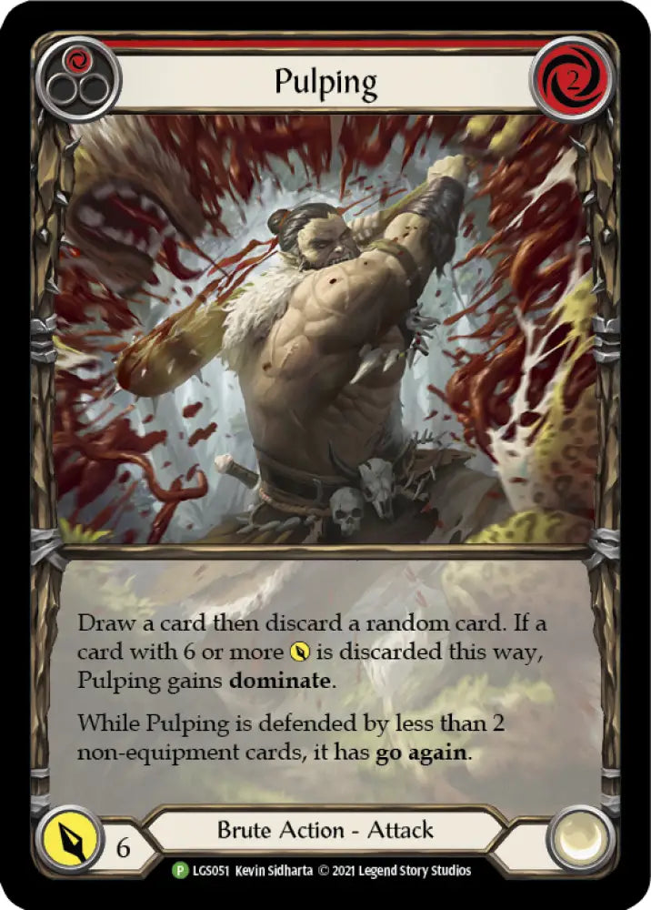 Pulping (Red) [LGS051] (Promo) Rainbow Foil - Flesh And Blood Single