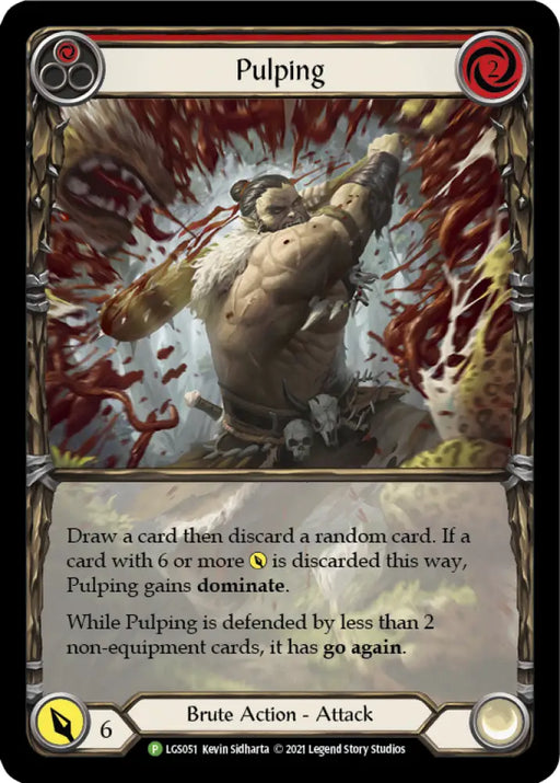 Pulping (Red) [LGS051] (Promo) Rainbow Foil - Flesh And Blood Single