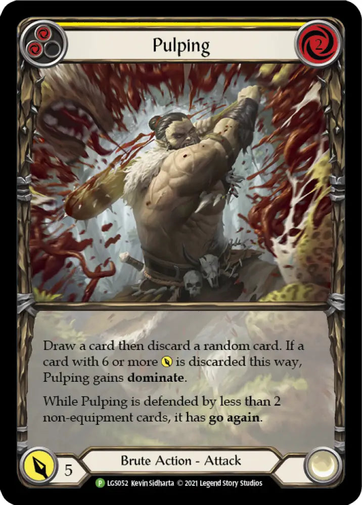 Pulping (Yellow) [LGS052] (Promo) Rainbow Foil - Flesh And Blood Single