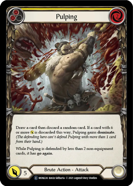 Pulping (Yellow) [Monarch Unlimited] Unlimited Normal - Flesh And Blood Single