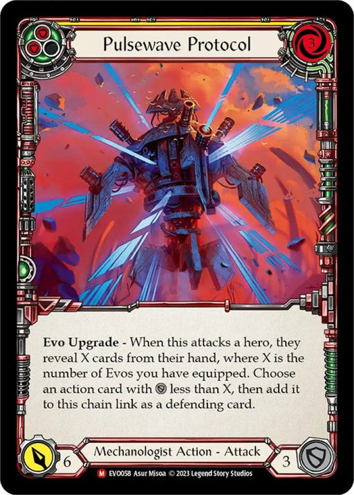 Pulsewave Protocol [Bright Lights] Rainbow Foil - Flesh And Blood Single