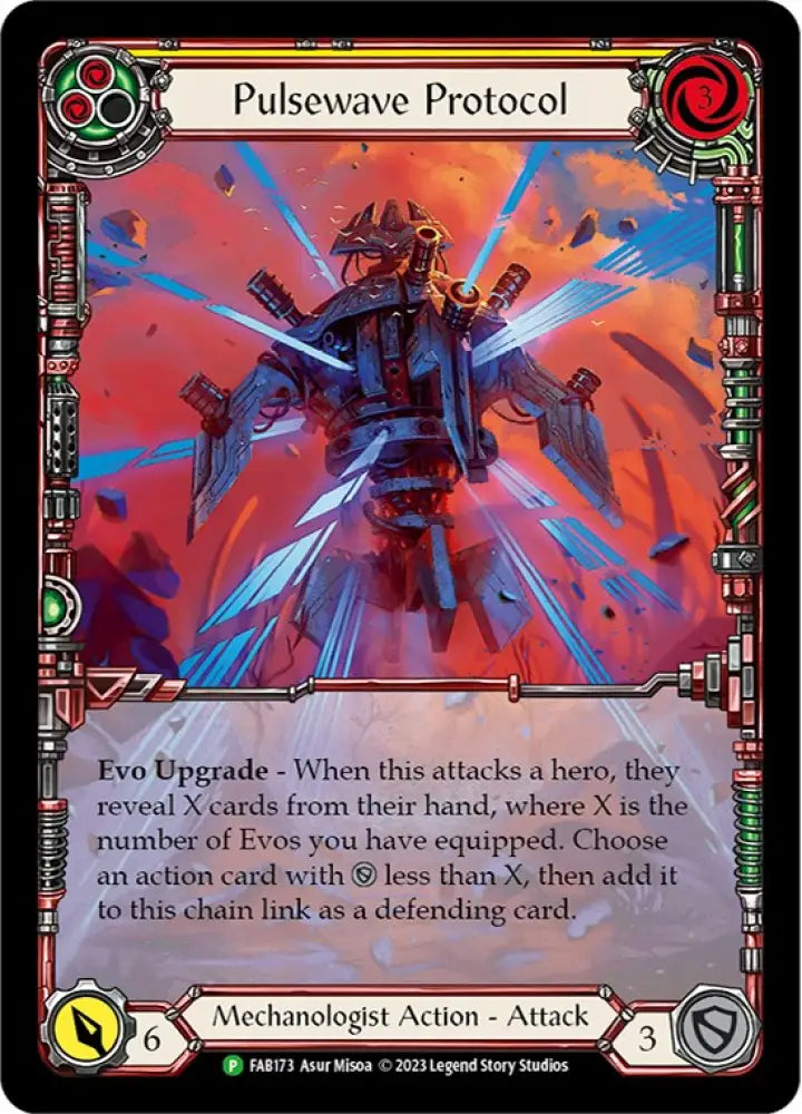 Pulsewave Protocol [FAB173] (Promo) Rainbow Foil - Flesh And Blood Single