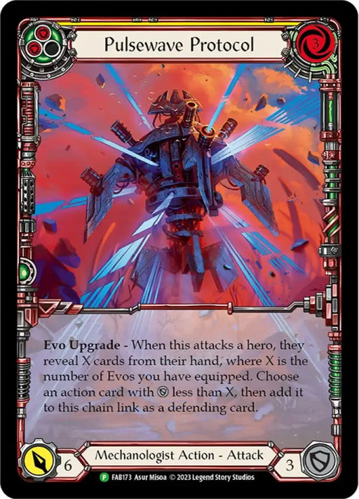 Pulsewave Protocol [FAB173] (Promo) Rainbow Foil - Flesh And Blood Single