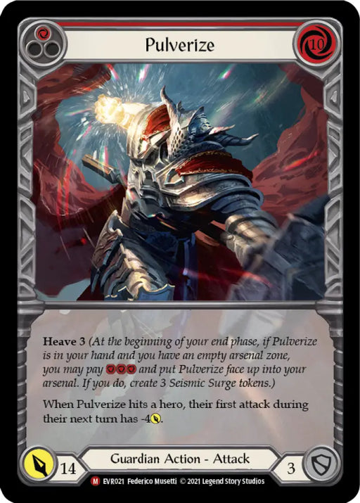 Pulverize [Everfest] 1st Edition Extended Art Rainbow Foil - Flesh And Blood Single