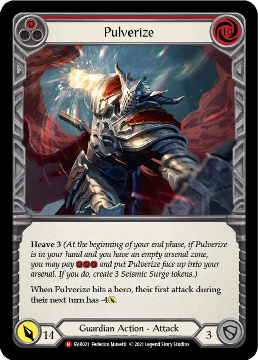 Pulverize [Everfest] 1st Edition Rainbow Foil - Flesh And Blood Single