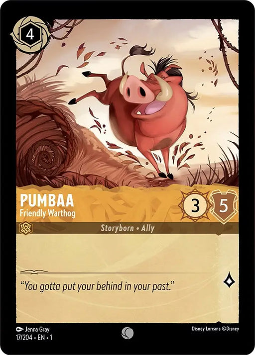 Pumbaa - Friendly Warthog (17/204) [The First Chapter] - Lorcana Single