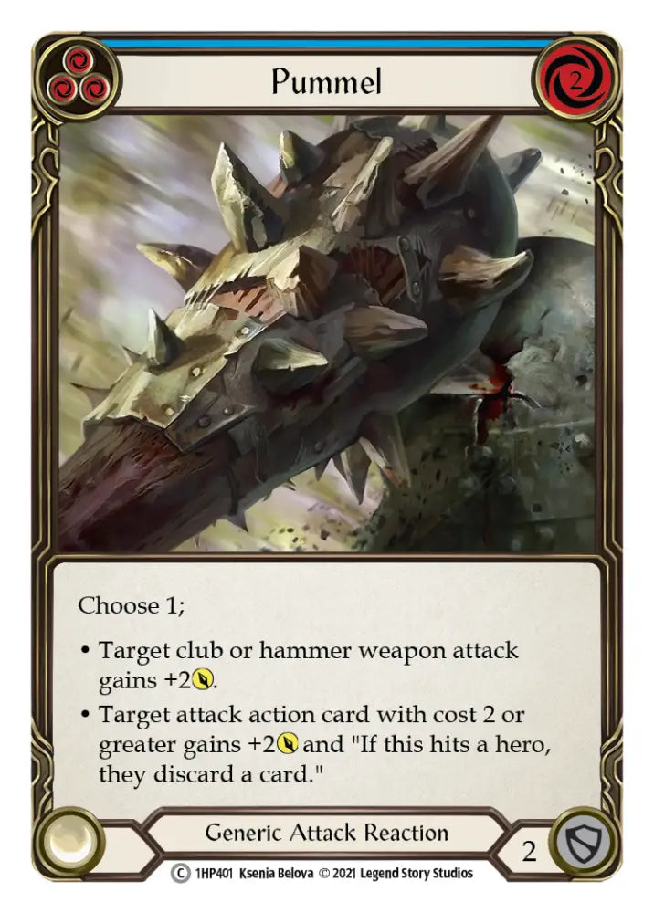 Pummel (Blue) [1HP401] (History Pack 1) - Flesh And Blood Single