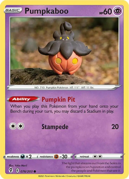 Pumpkaboo (076/203) [Sword & Shield: Evolving Skies] - Pokemon Single