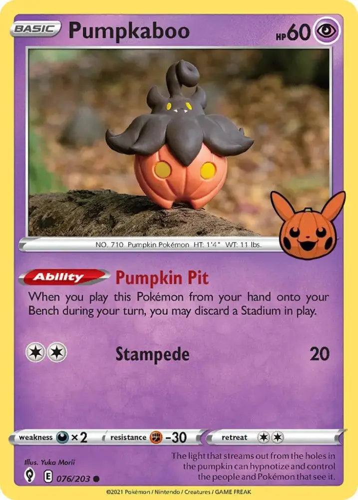 Pumpkaboo (076/203) [Trick or Trade] - Pokemon Single