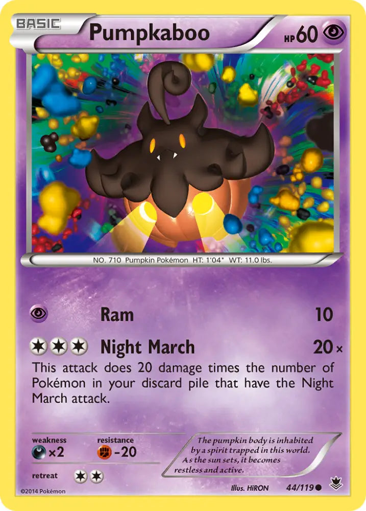 Pumpkaboo (44/119) [XY: Phantom Forces] - Pokemon Single