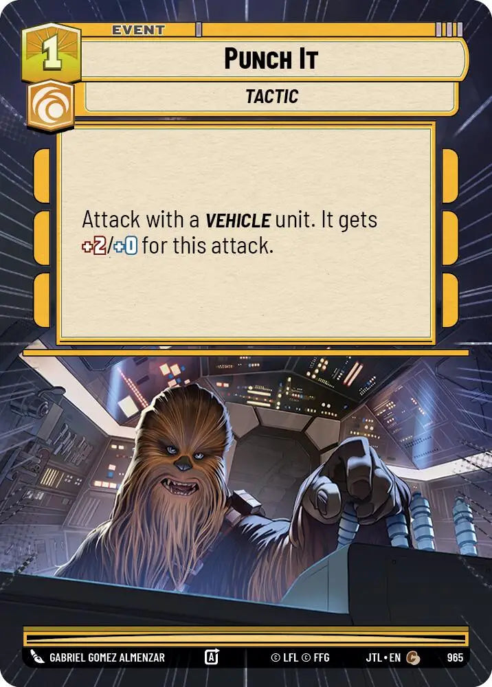 Punch It (Hyperspace Foil) (965) [Jump to Lightspeed] - Star Wars: Unlimited Single