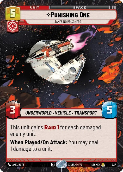 Punishing One - Takes No Prisoners (Hyperspace Foil) (927) [Secrets of Power]
