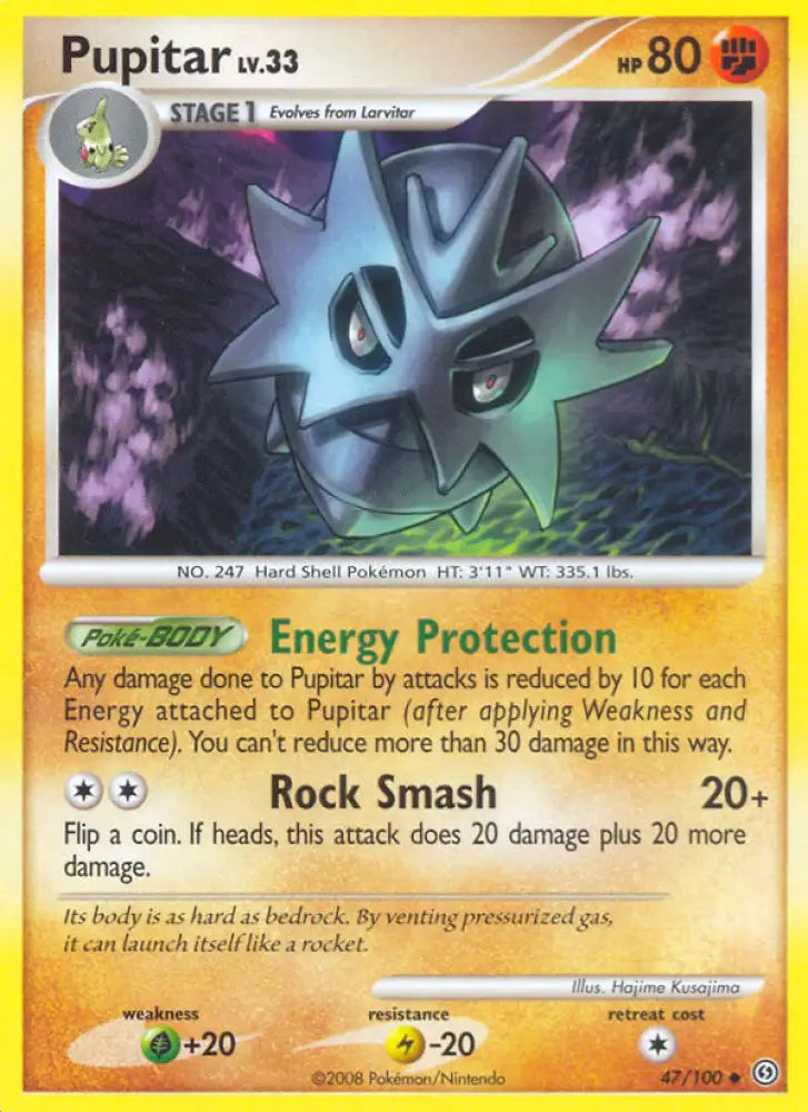 Pupitar (47/100) [Diamond & Pearl: Stormfront] - Pokemon Single