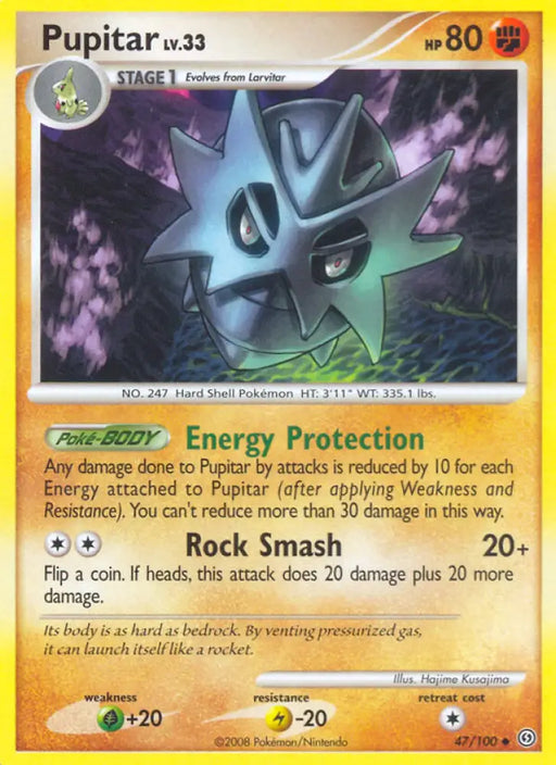Pupitar (47/100) [Diamond & Pearl: Stormfront] - Pokemon Single