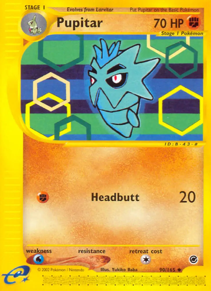 Pupitar (90/165) [Expedition: Base Set] - Pokemon Single