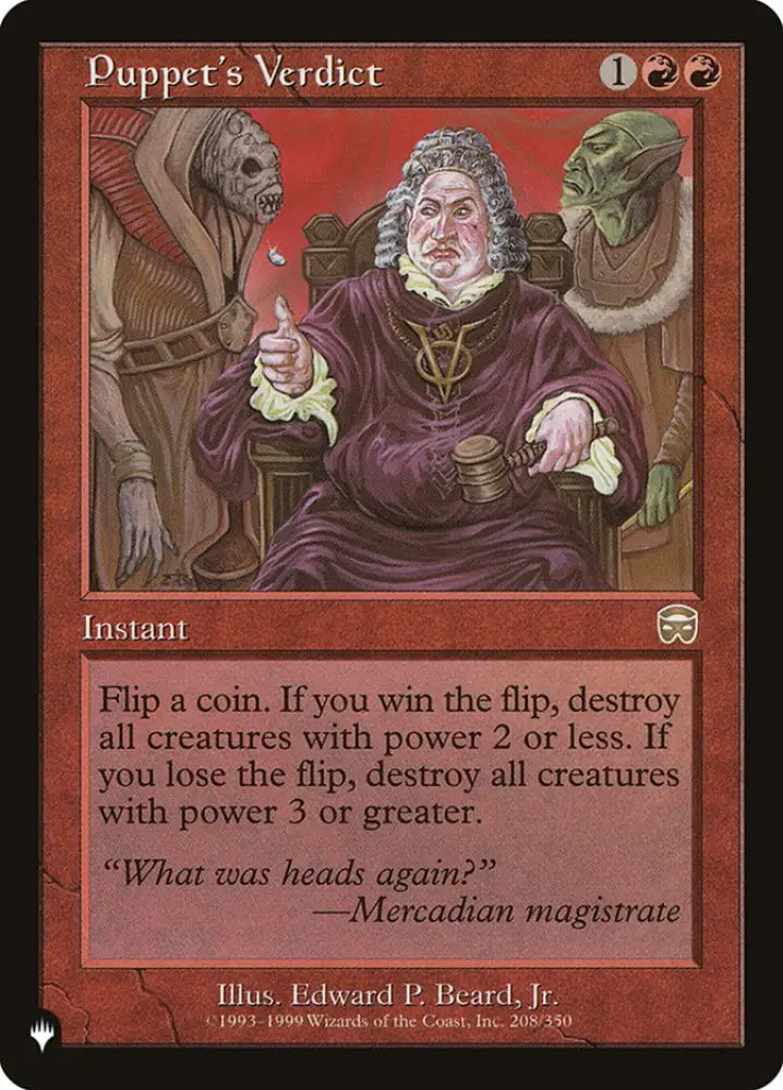 Puppet’s Verdict [The List] - MTG Single