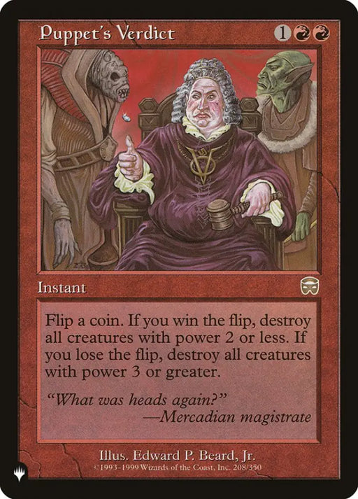 Puppet’s Verdict [The List] - MTG Single