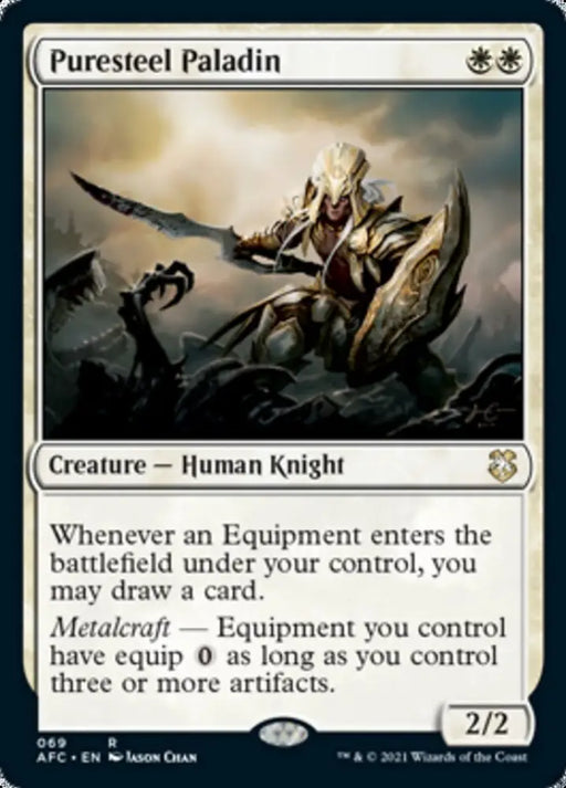 Puresteel Paladin [Dungeons & Dragons: Adventures in the Forgotten Realms Commander] - MTG Single