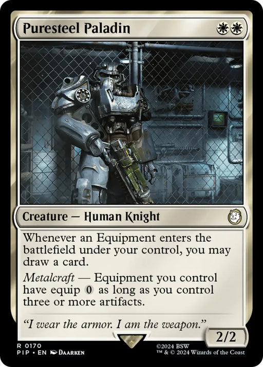 Puresteel Paladin [Fallout] - MTG Single