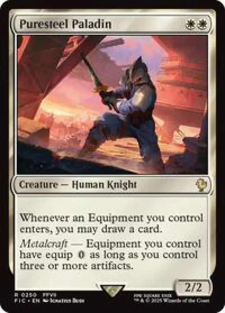 Puresteel Paladin (Surge Foil) (250) [Final Fantasy Commander]