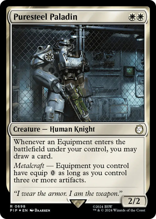 Puresteel Paladin (Surge Foil) [Fallout] - MTG Single