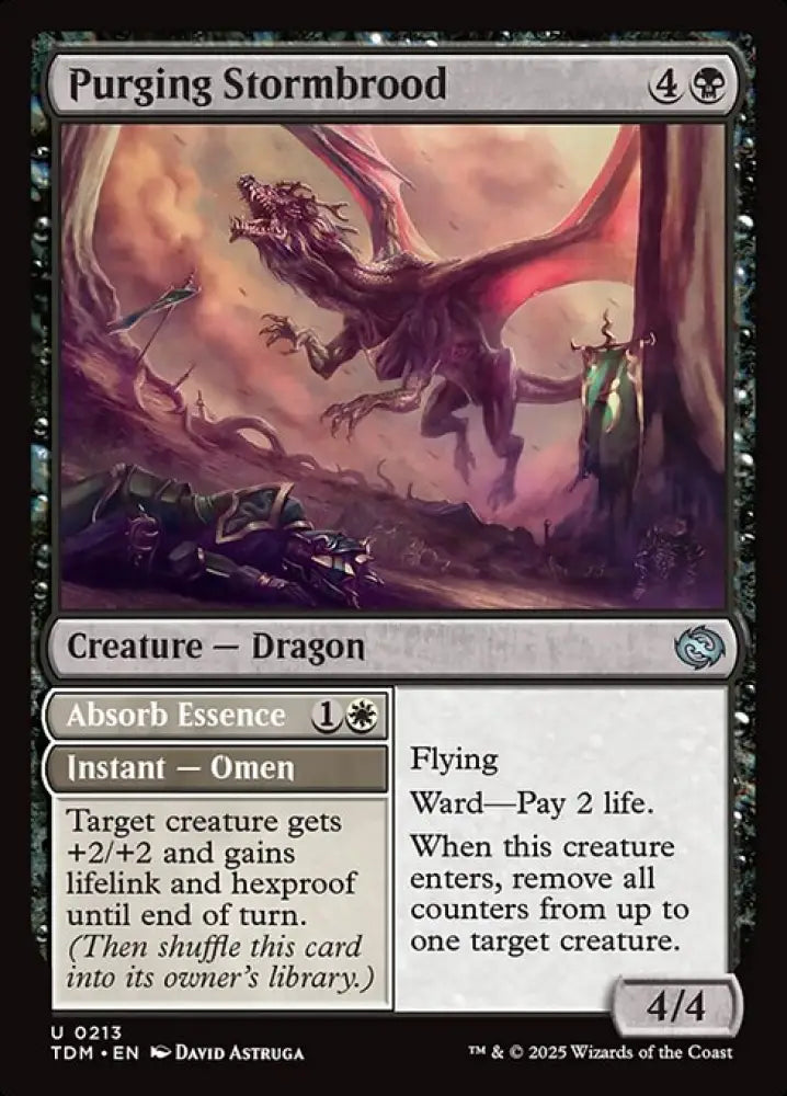 Purging Stormbrood // Absorb Essence (213) [Tarkir: Dragonstorm]