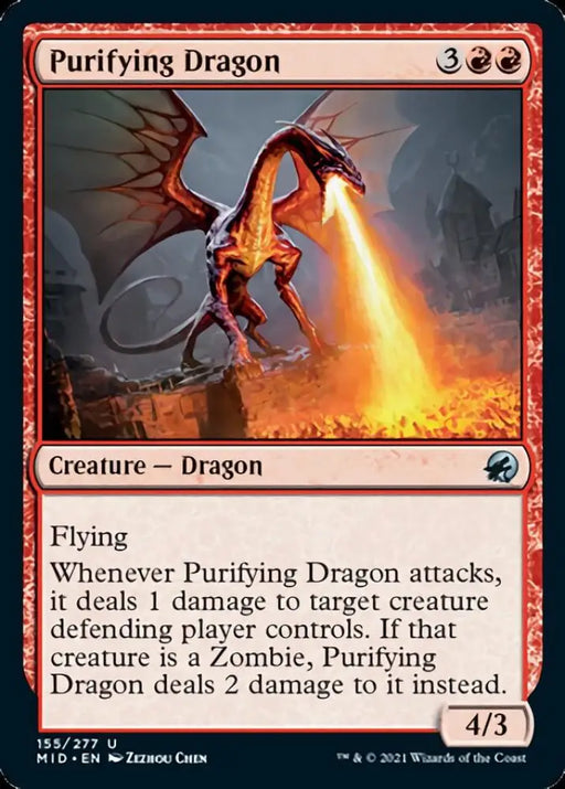 Purifying Dragon [Innistrad: Midnight Hunt] - MTG Single
