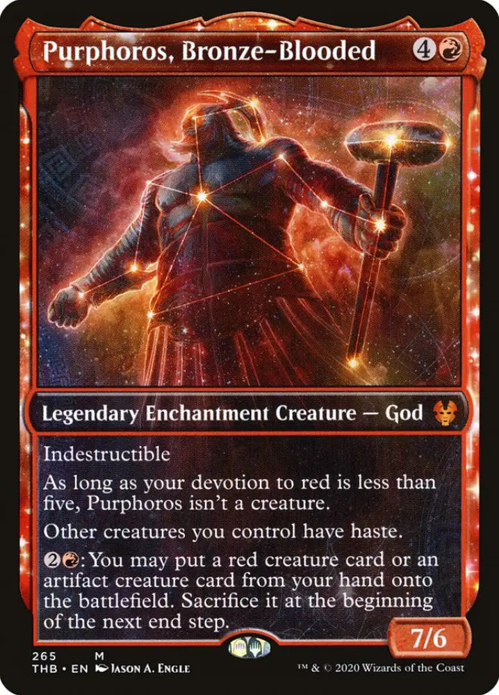 Purphoros Bronze-Blooded (Showcase) [Theros Beyond Death] - MTG Single